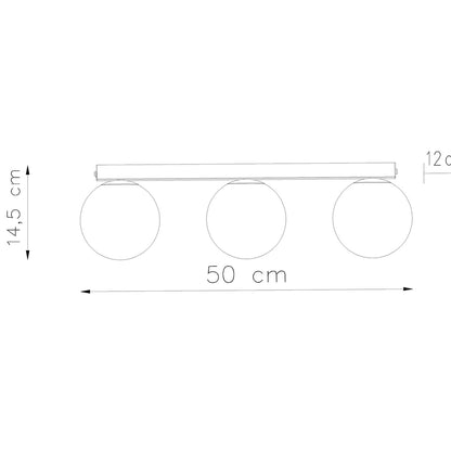 YOLI 3 plafondlamp wit