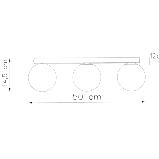 YOLI 3 plafondlamp wit
