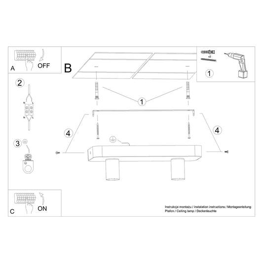 TAVO 2 plafondlamp
