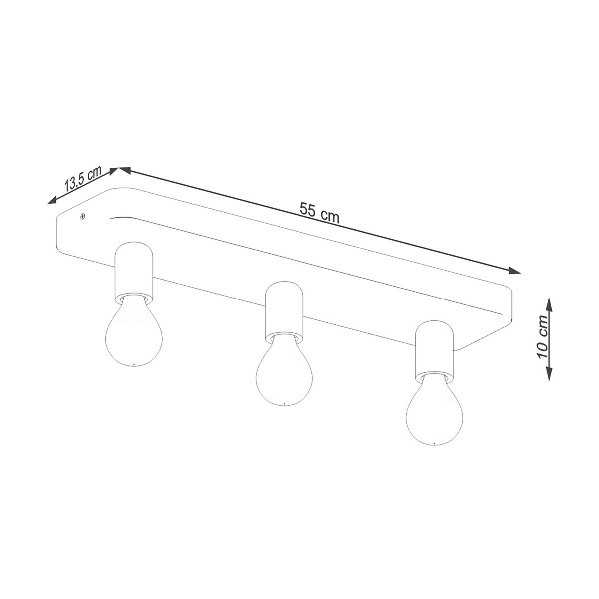 TAVO 3 plafondlamp
