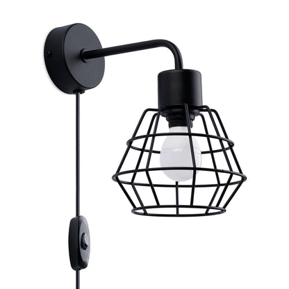 SUBA wandlamp in zwart