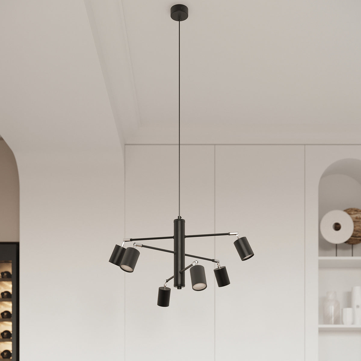 LEMMI 4L plafondlamp zwart