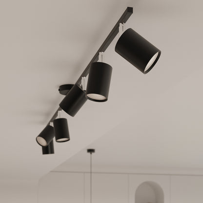LEMMI 6L plafondlamp zwart