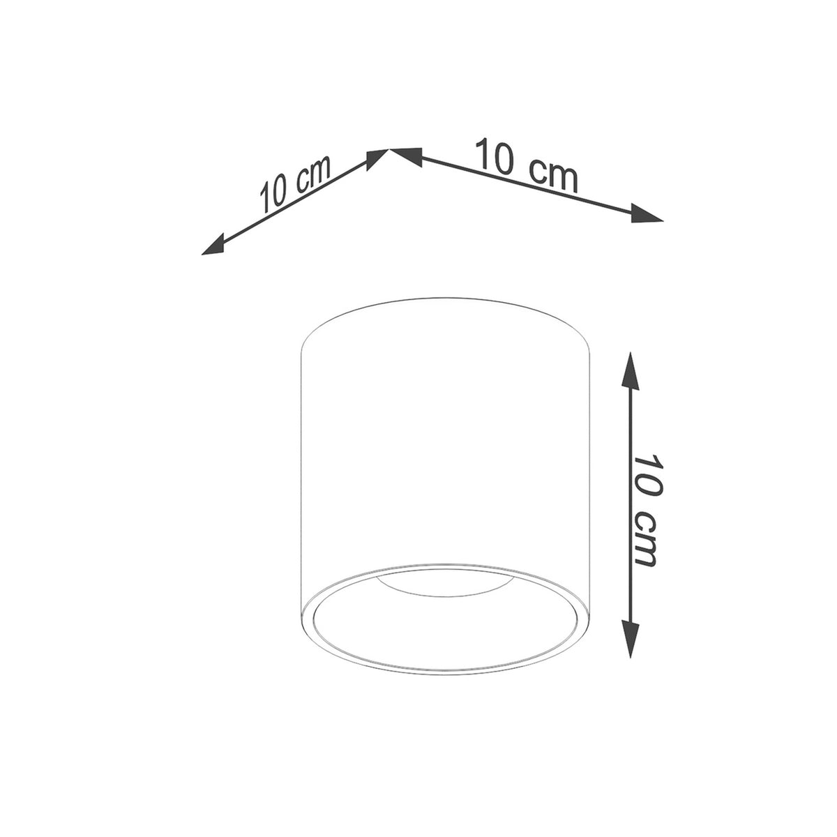 ORBIS 1 plafondlamp goud