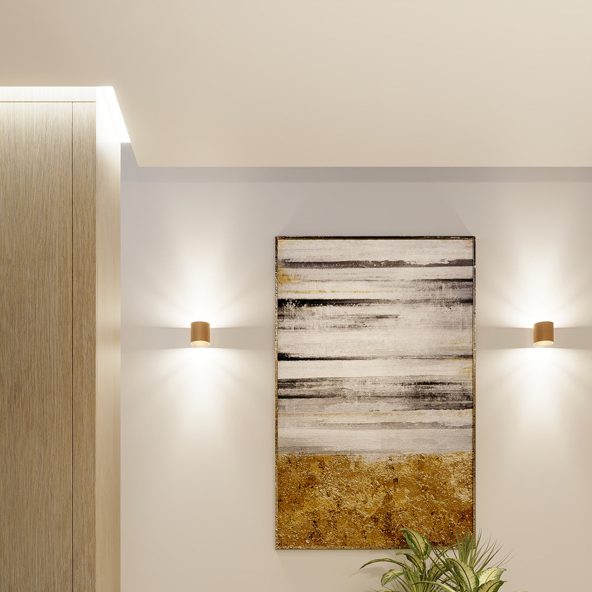 ORBIS 1 plafondlamp goud
