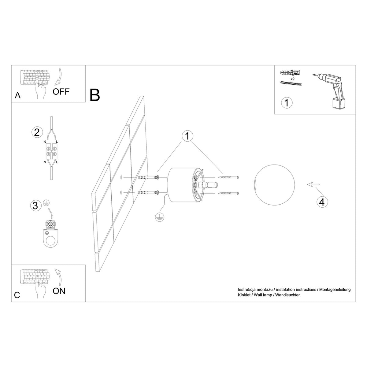 BOOMO wandlamp
