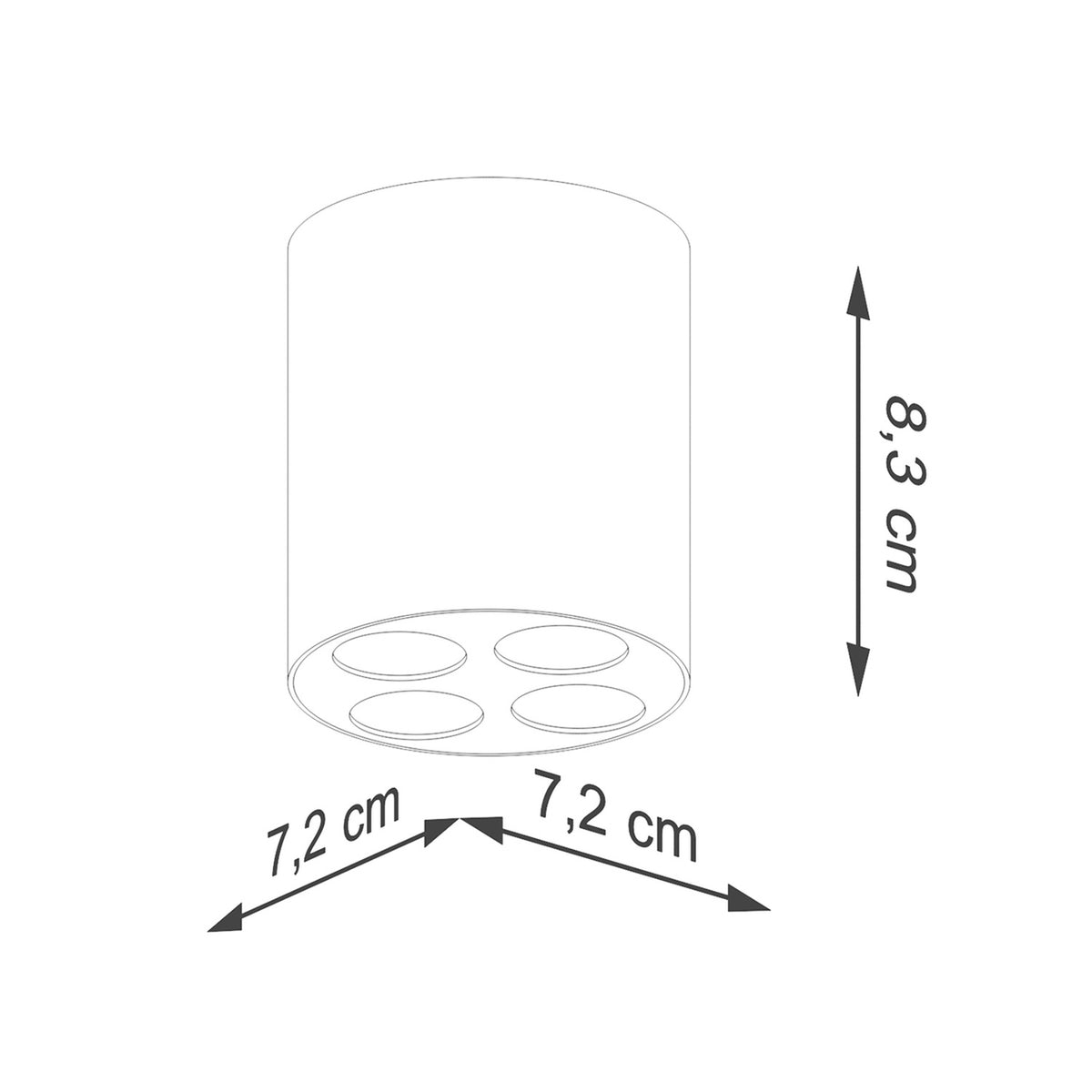 ZOE plafondlamp wit