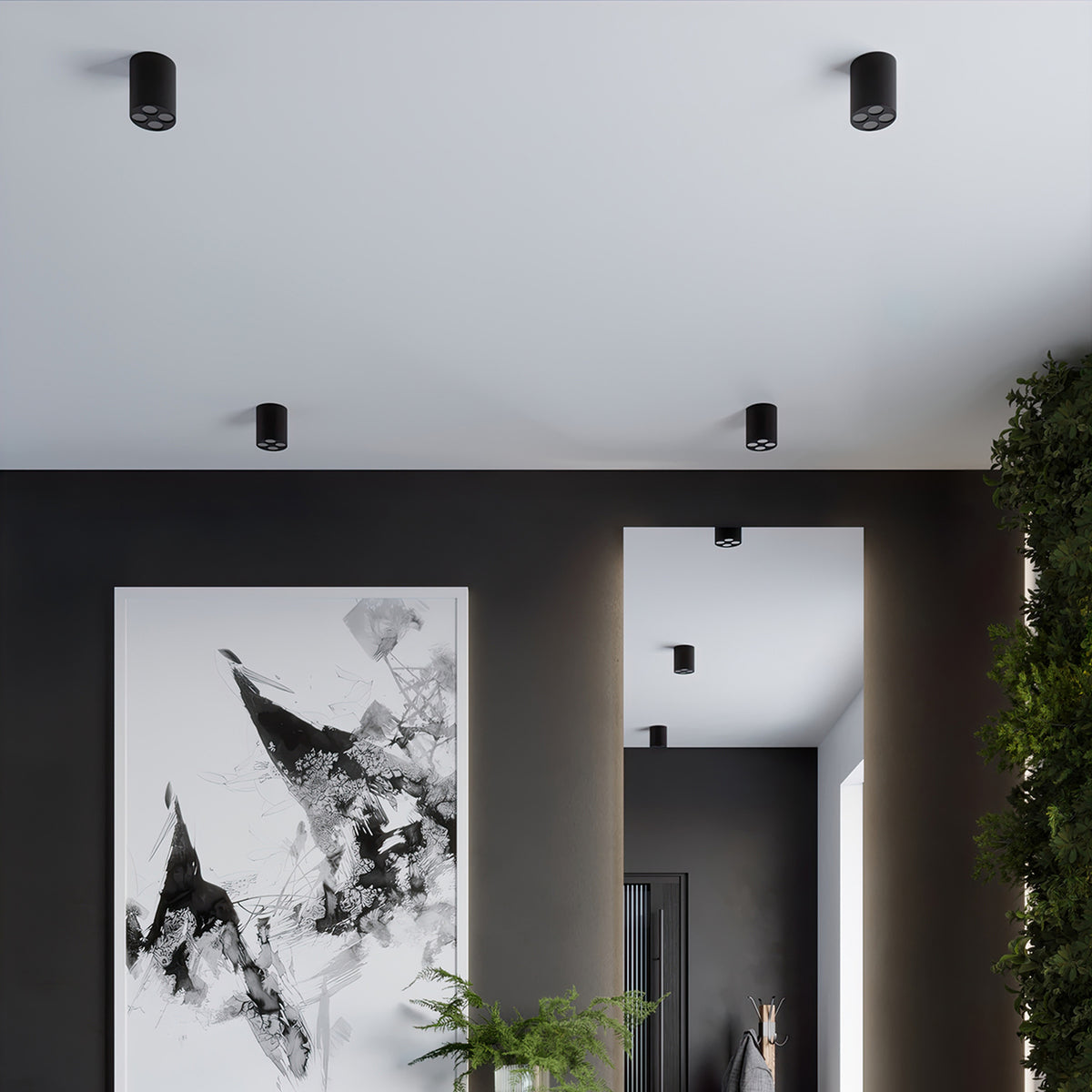 ZOE plafondlamp zwart