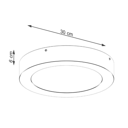 ONYX 30 plafondlamp wit