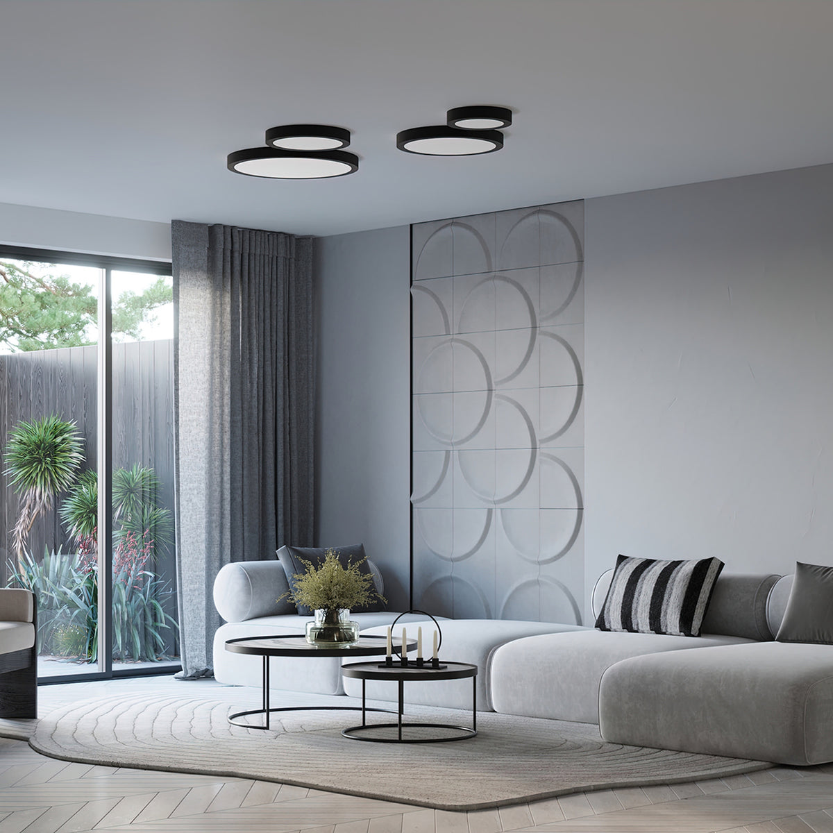ONYX 40 plafondlamp zwart