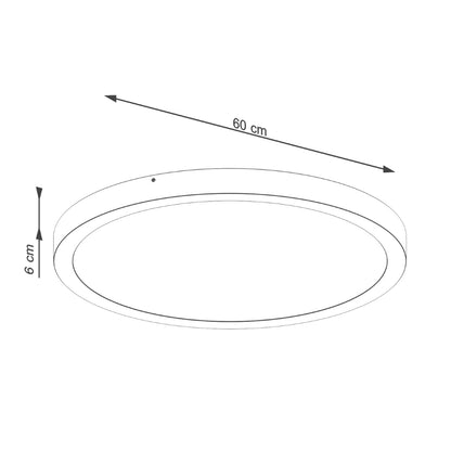 ONYX 60 plafondlamp wit