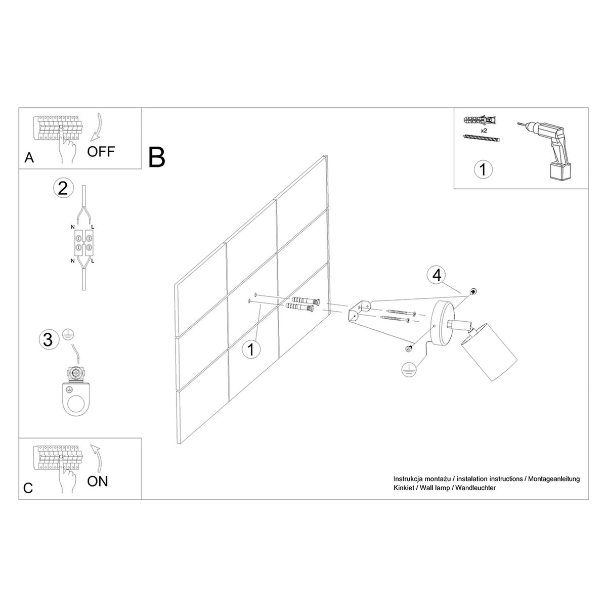 VERDO wandlamp in wit