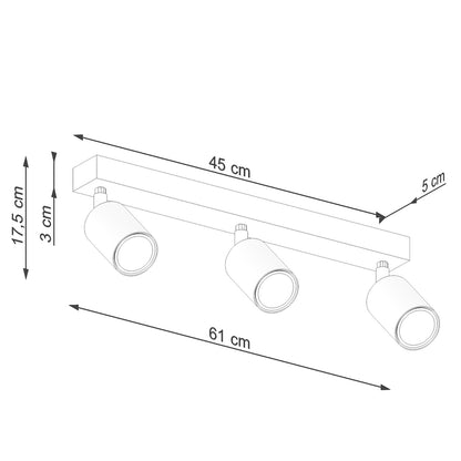 VERDO 3L plafondlamp