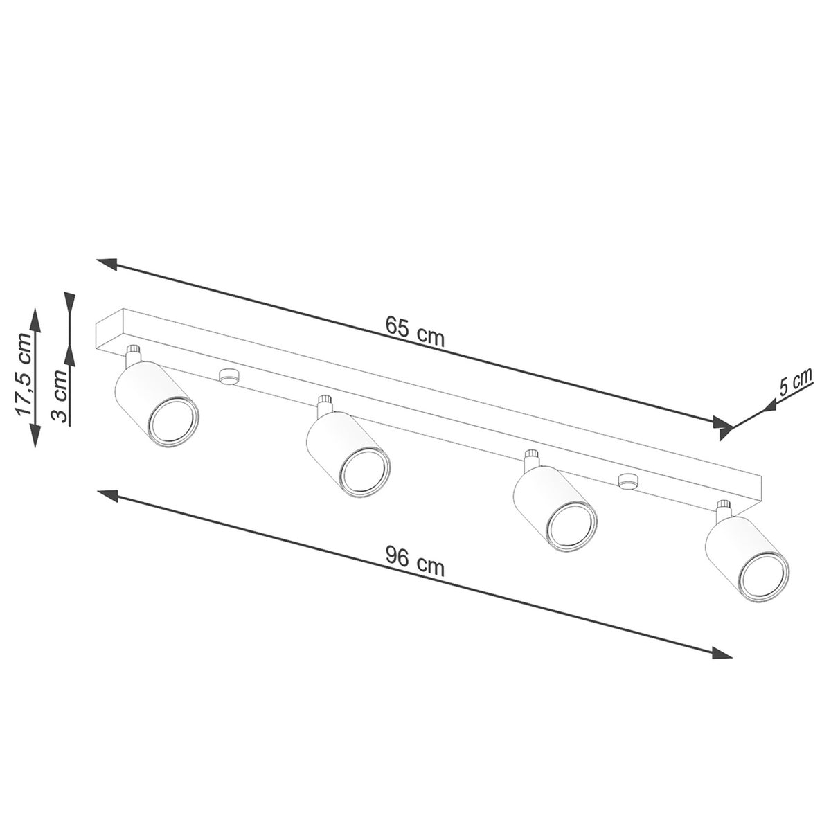 VERDO 4 plafondlamp