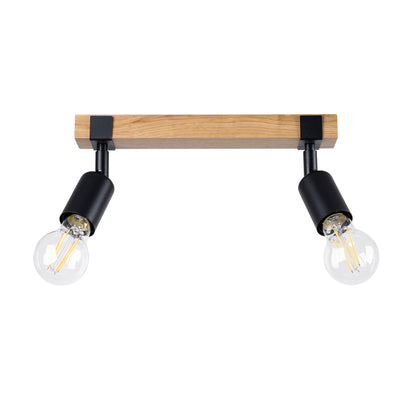 ZUCA 2 plafondlamp zwart