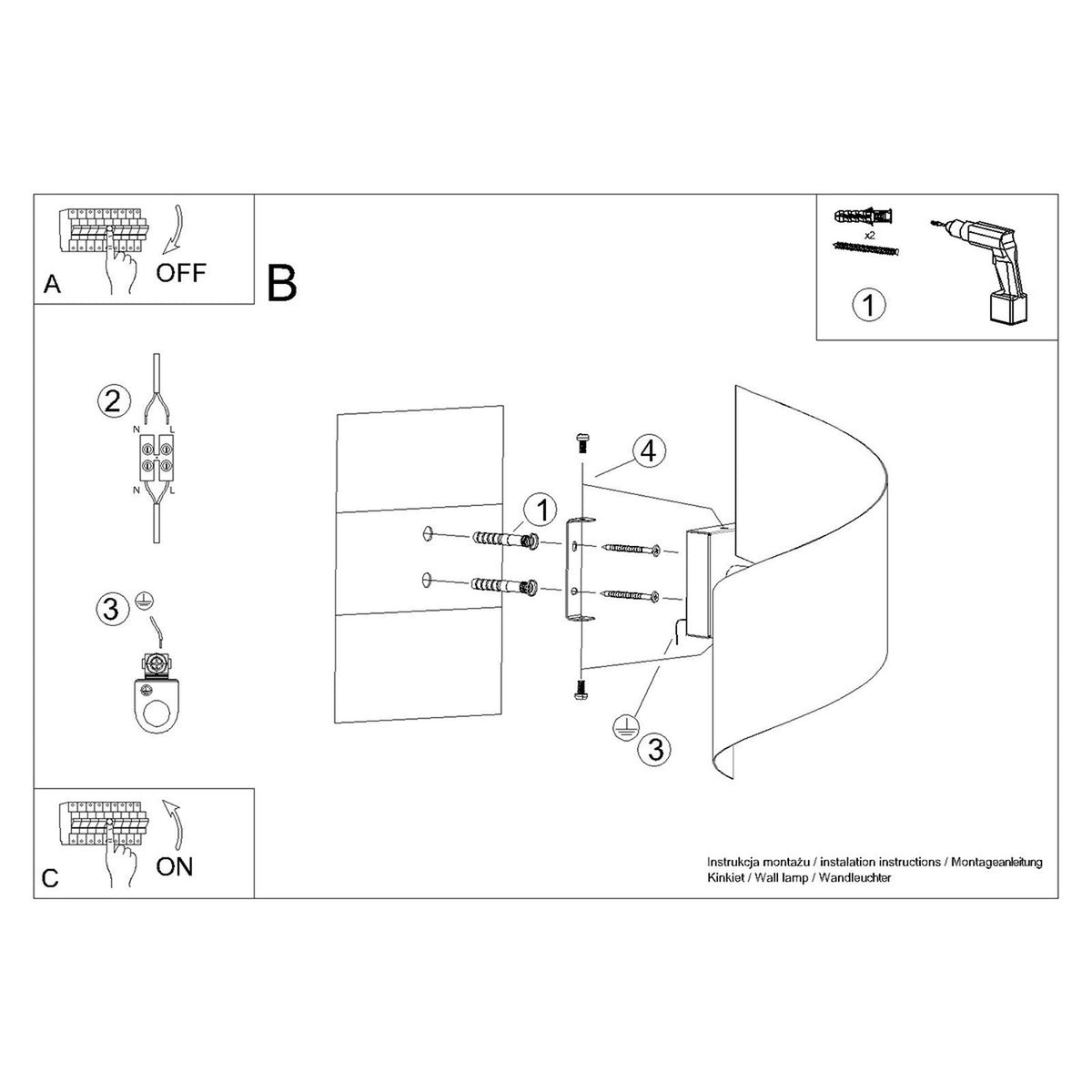 TALASSA wandlamp in wit