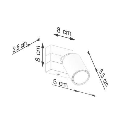 FAGER 1 wandlamp zwart