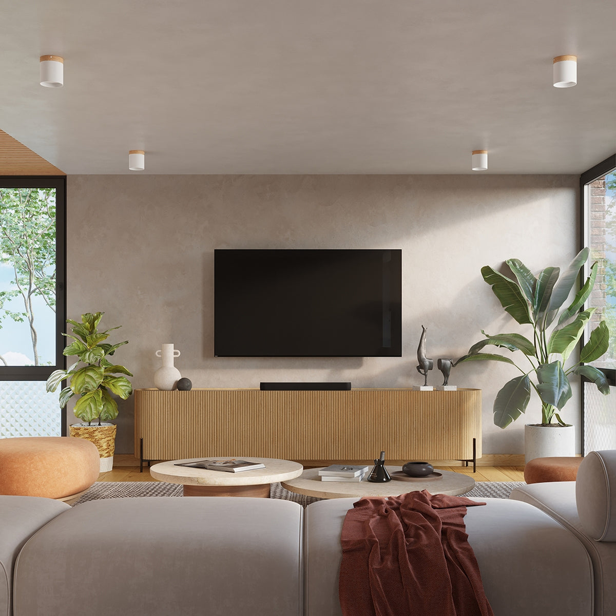 RIF plafondlamp wit
