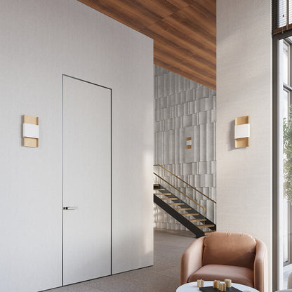 DURLIN wandlamp goud met wit