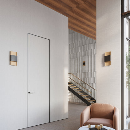 DURLIN wandlamp goud met zwart