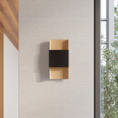 DURLIN wandlamp goud met zwart