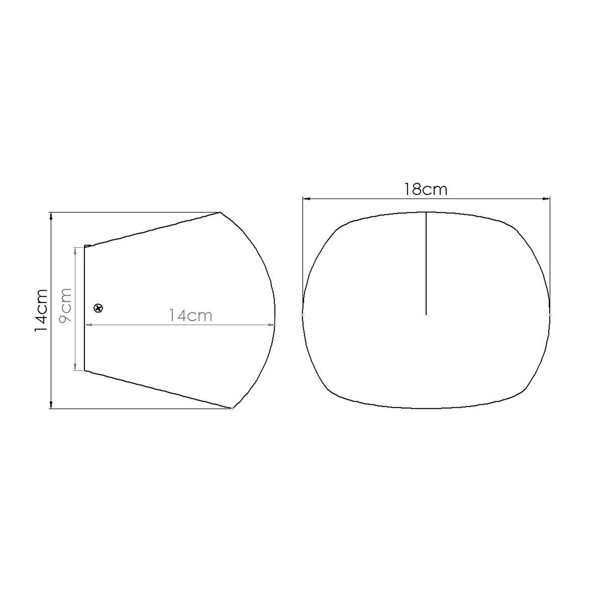 GLOBE wandlamp beton