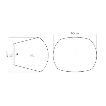 GLOBE wandlamp beton