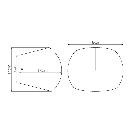 GLOBE wandlamp beton
