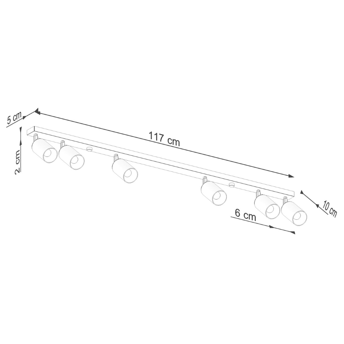 WINX 6L plafondlamp
