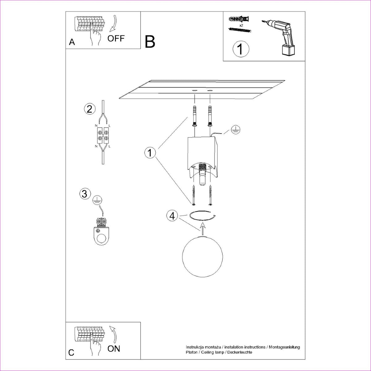 SOLIS plafondlamp