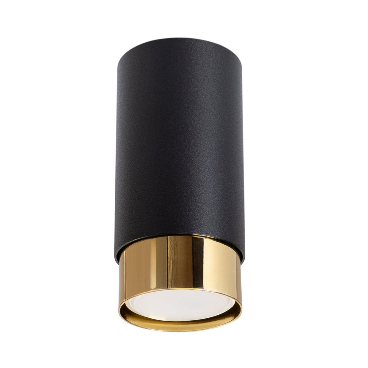 NERO plafondlamp zwart met goud 12,5 cm