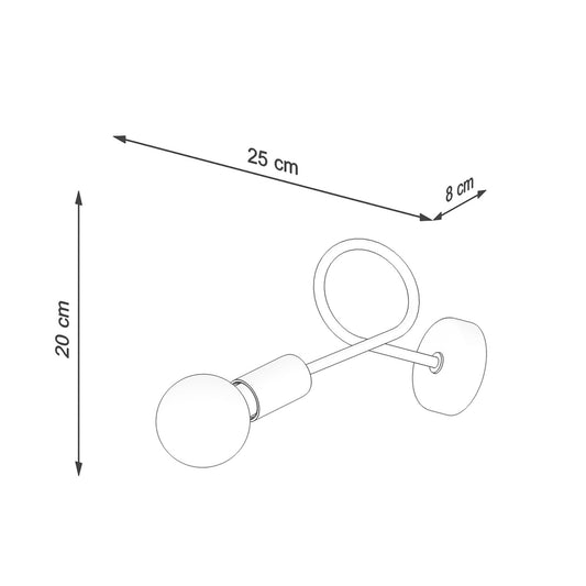 LOOP wandlamp in wit