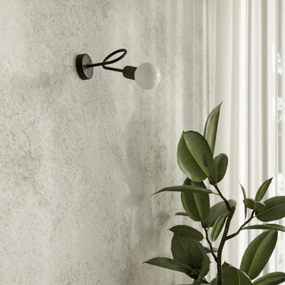 LOOP wandlamp in zwart