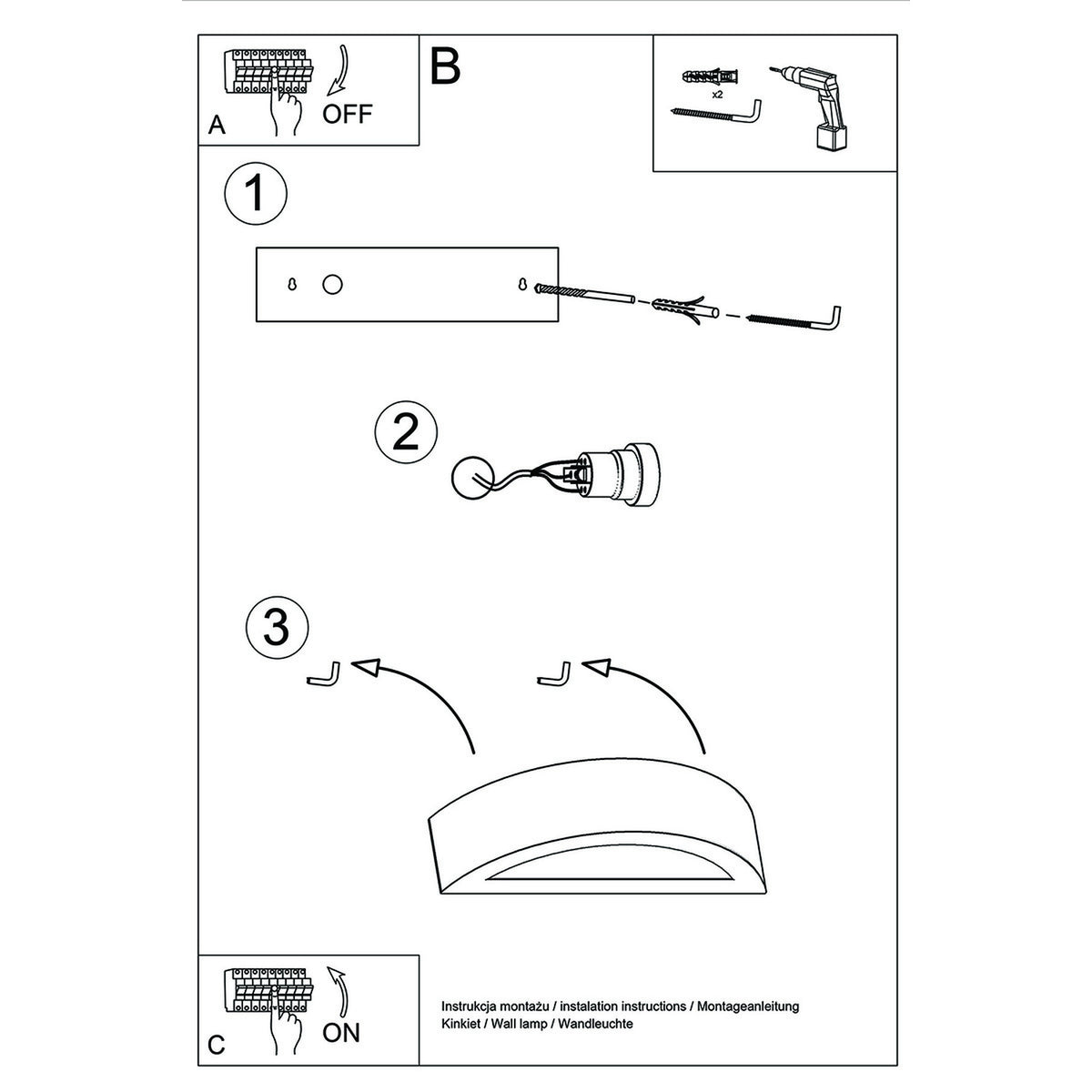 ATENA 20 wandlamp