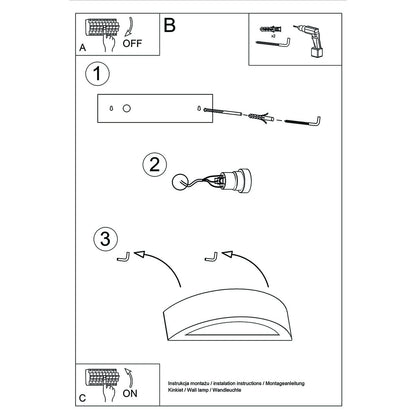 ATENA 30 wandlamp