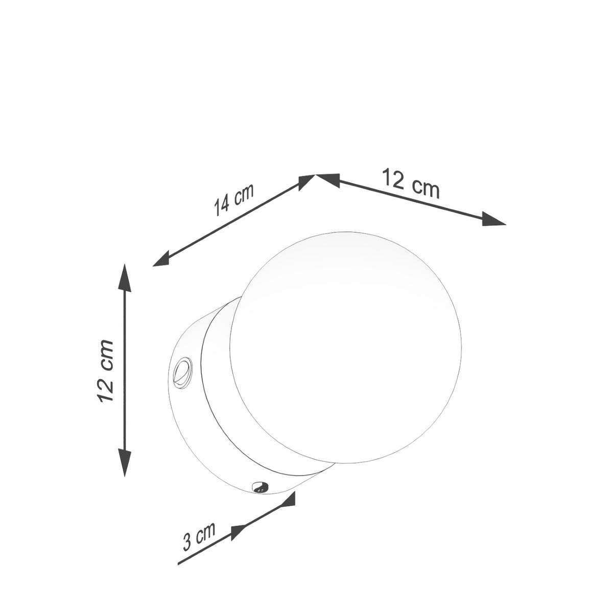 YOLI 1 wandlamp in wit
