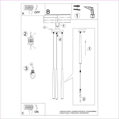 BLISS 3P vloerlamp zwart
