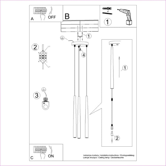 BLISS 3P vloerlamp zwart