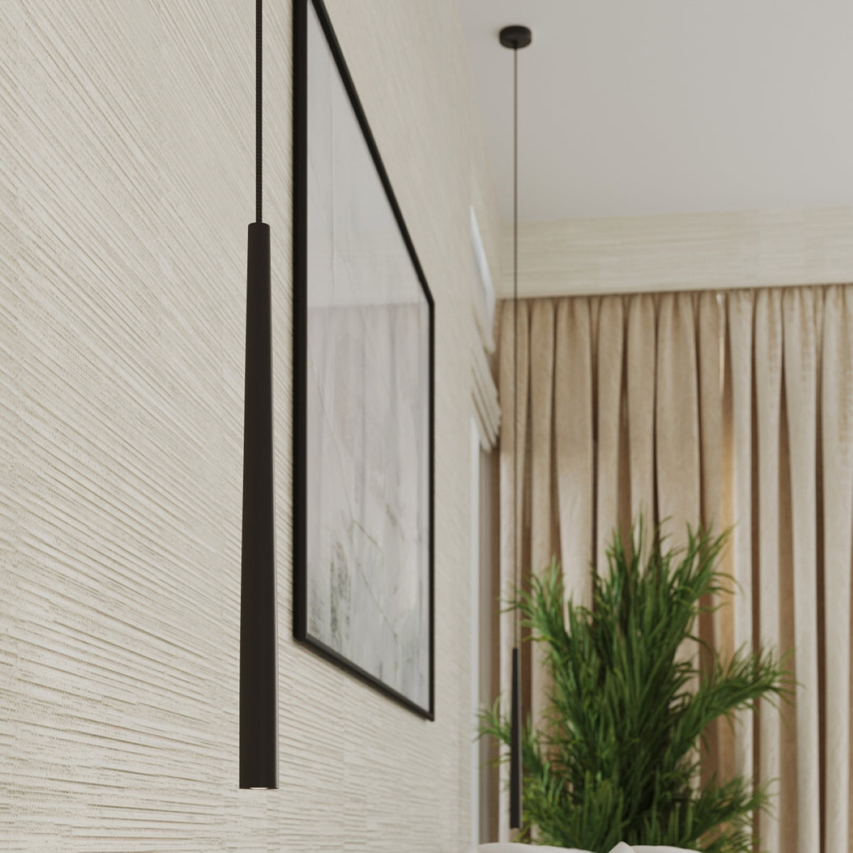 BLISS 3P vloerlamp zwart