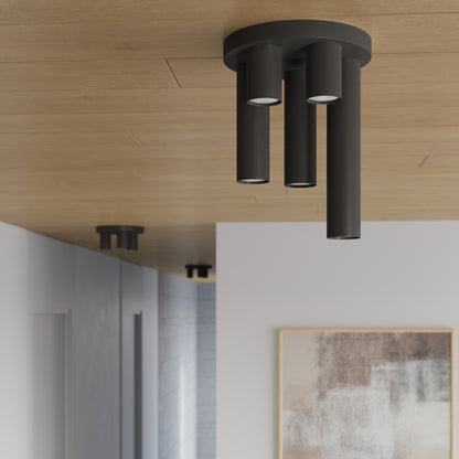 LAGOS 3P plafondlamp zwart