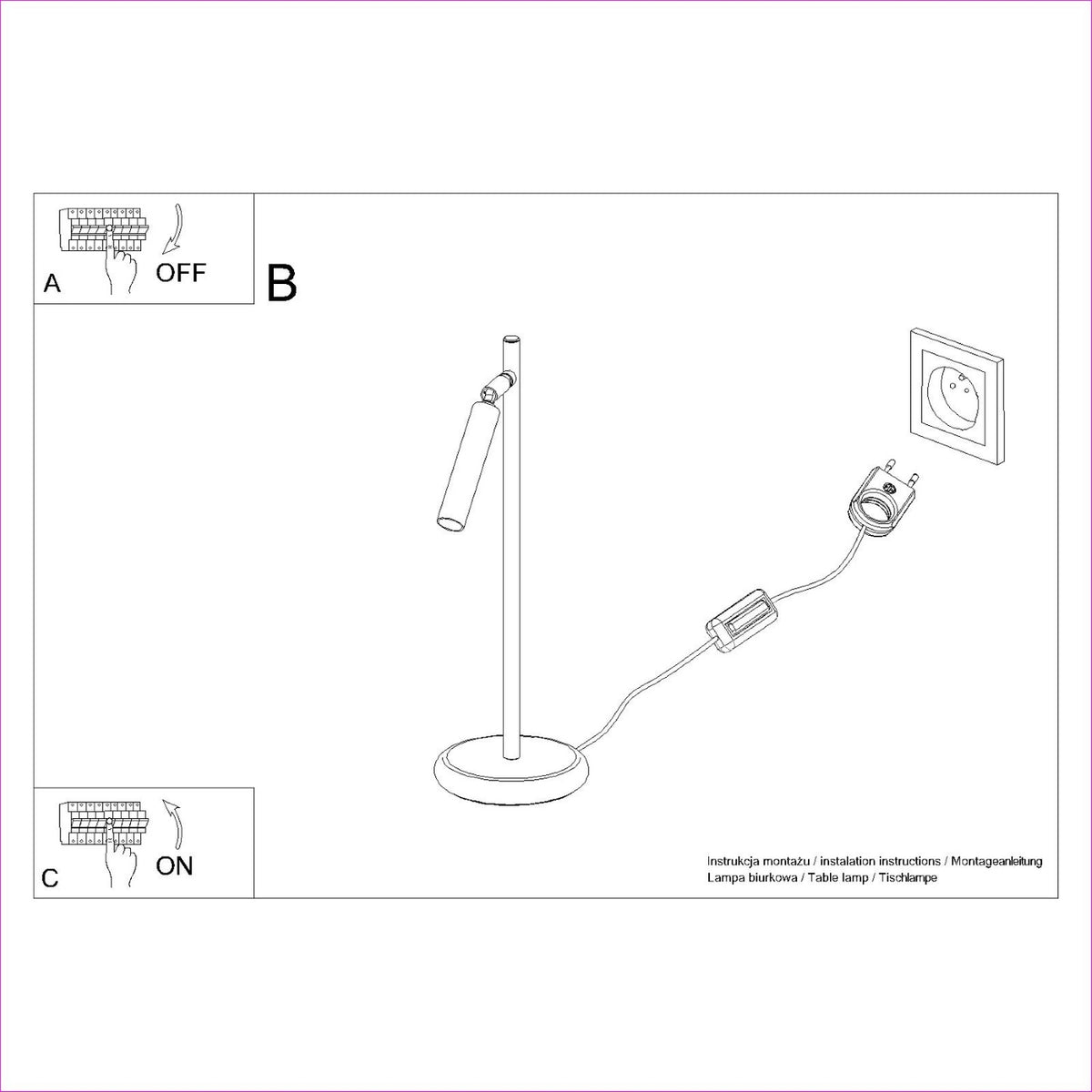 PASTELO bureaulamp wit