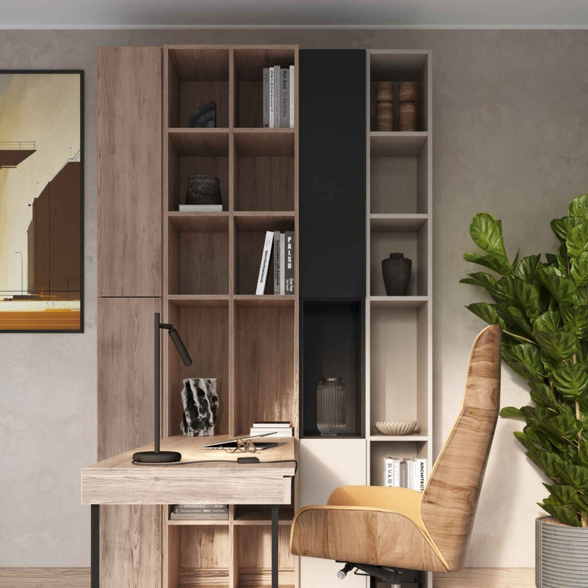 PASTELO bureaulamp zwart