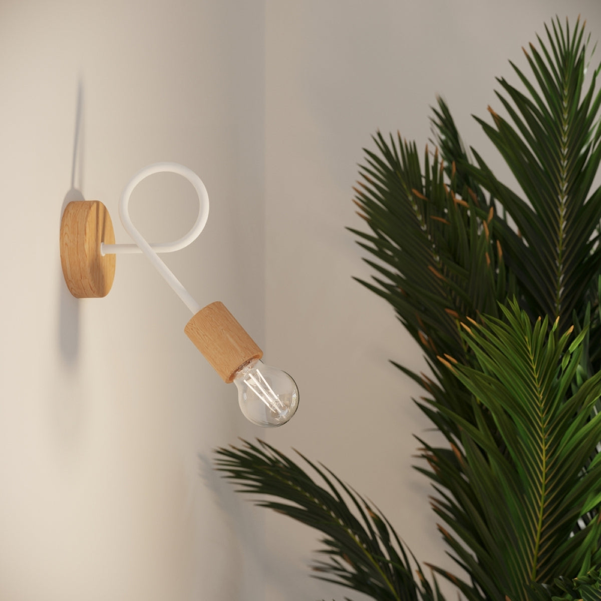 EMBER wandlamp wit