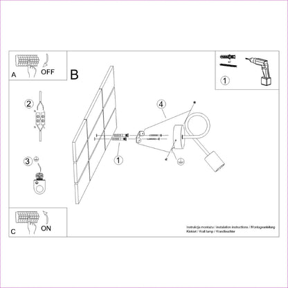 EMBER wandlamp zwart