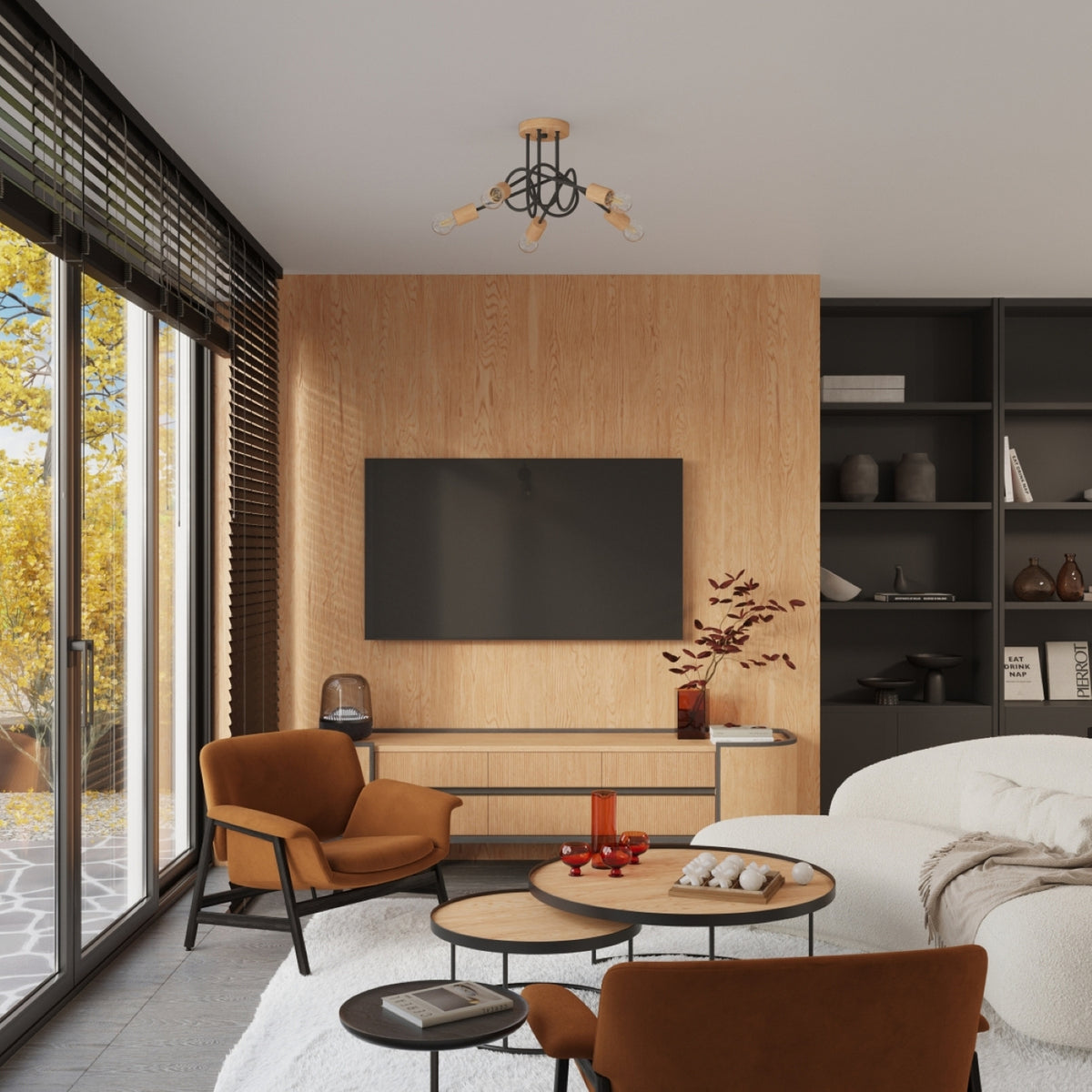 EMBER wandlamp zwart