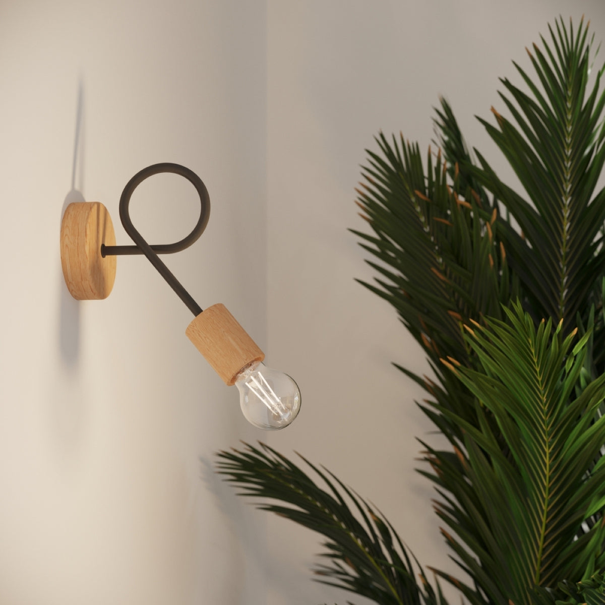 EMBER wandlamp zwart