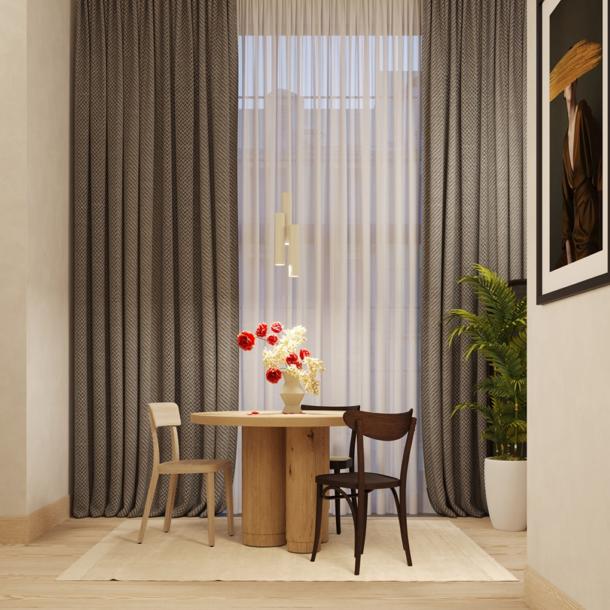 LAGOS 2 wandlamp beige