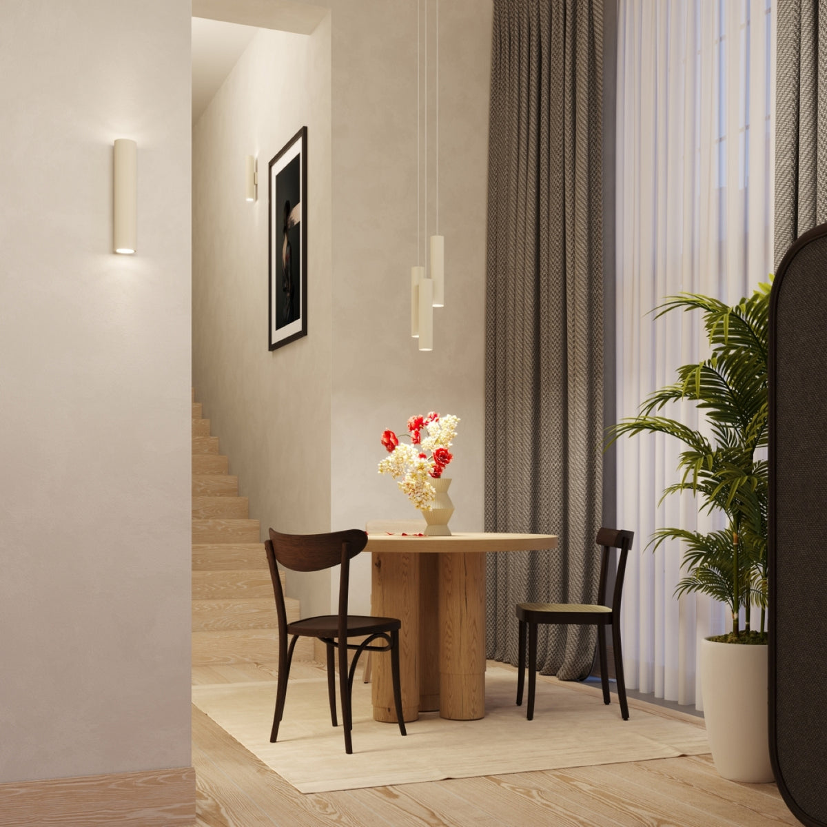 LAGOS 2 wandlamp beige