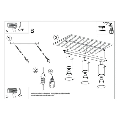 RING 3L plafondlamp