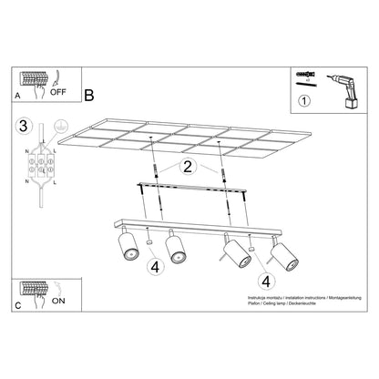 RING 4L plafondlamp